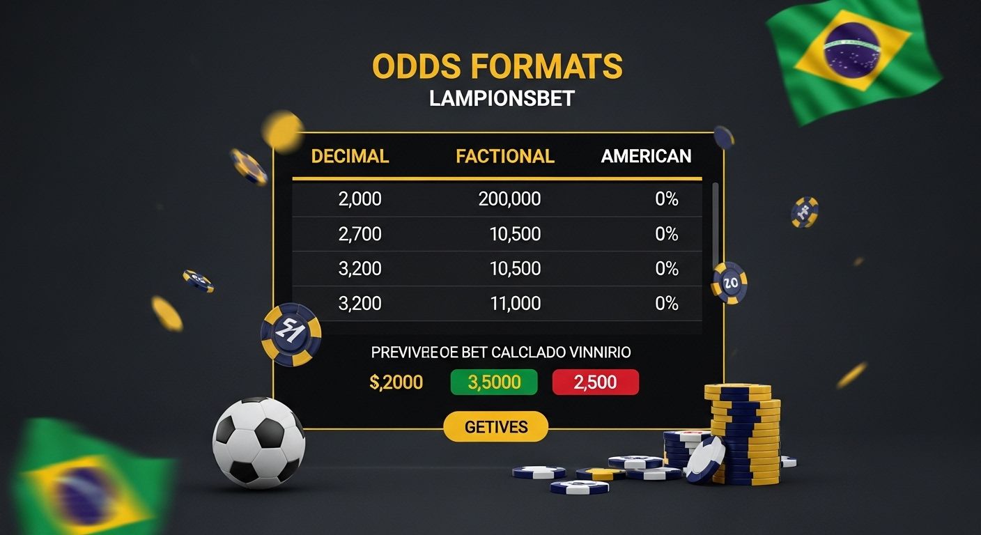 Formatos de probabilidades betting odds